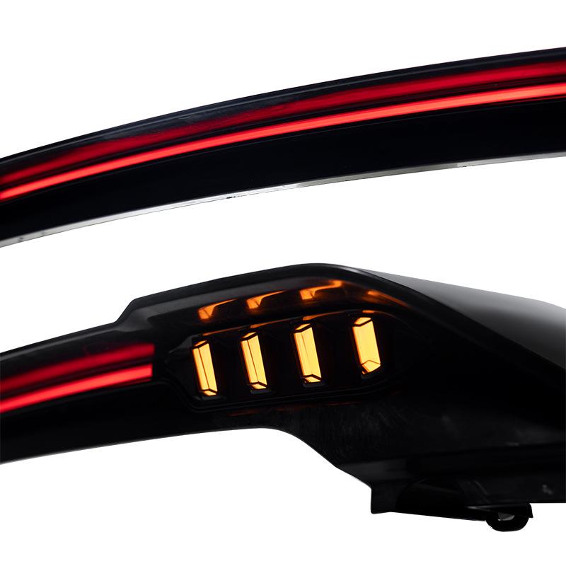 Rear Spoiler with Lights for 2020-2025 Land Rover Defender: Turn Signal, Daytime Running, Brake Lights, Mechanical Version