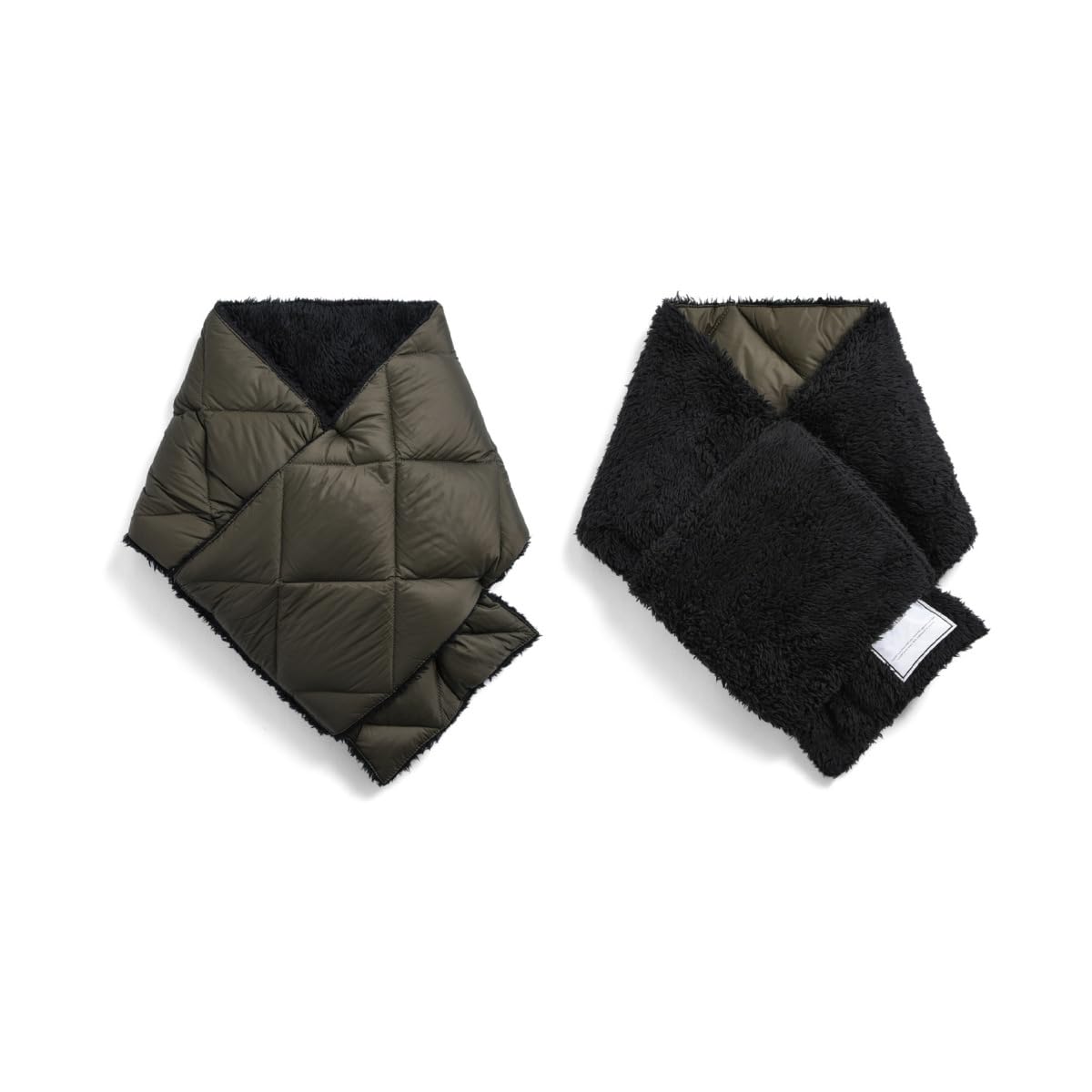 

Taion R201CI Оливковый x Один размер Шарф, Черный,