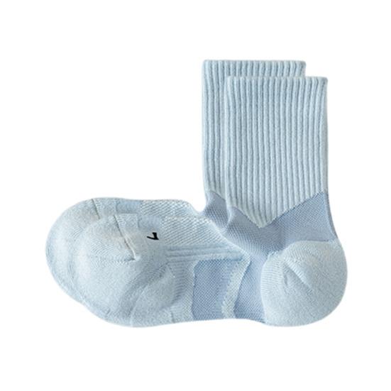 

Women Sports Socks Sweat-Absorbent Breathable Yoga Socks Elastic Shock-Absorbing Athletic Socks for Running Fitness синій