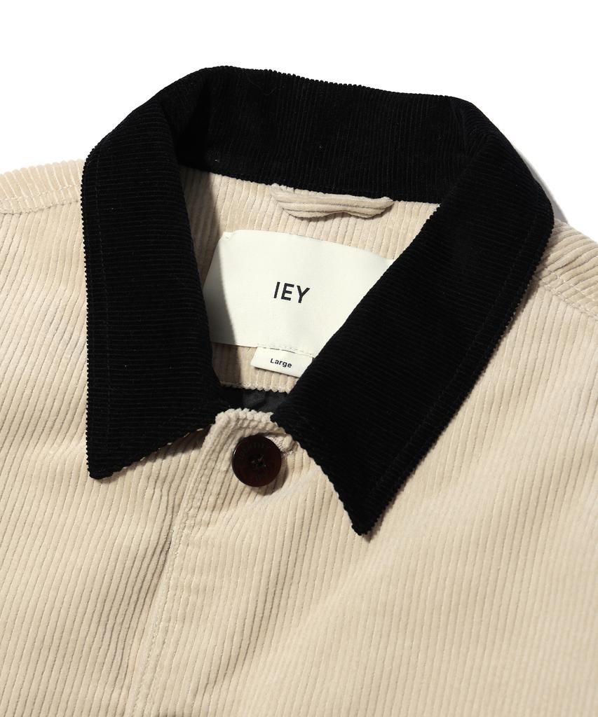 Iey Voyage Coduroy Work Jacket Ivory