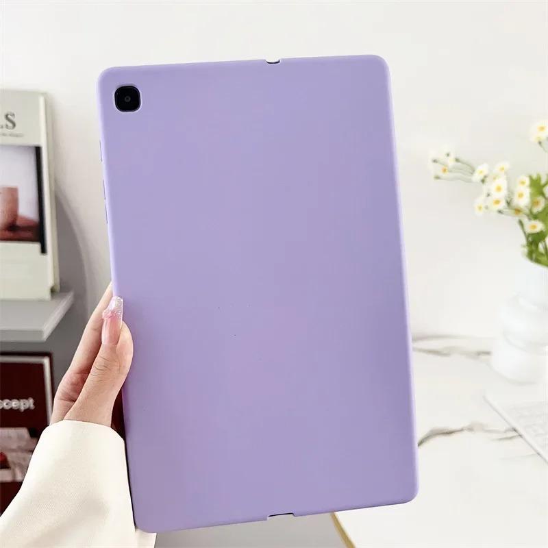 Tablethoes Voor Samsung Galaxy Tab A11 A9 8.7in A9Plus A11Plus A8 A7 S6 Lite 11 10.5 S7 S8 S9 S10 FE S11 Candy Zachte Cover Tab A7 Lite 8.7in paars