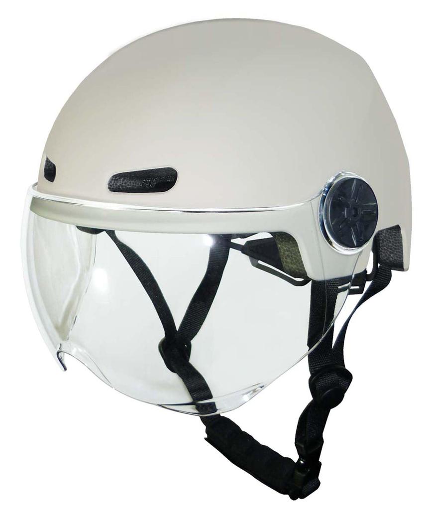 Captain Stag Cabeza Bicycle Soft for Junior High School Students and Size Fits Head Circumferences Includes SG Matte White Y-6500 Helmet, Shell,