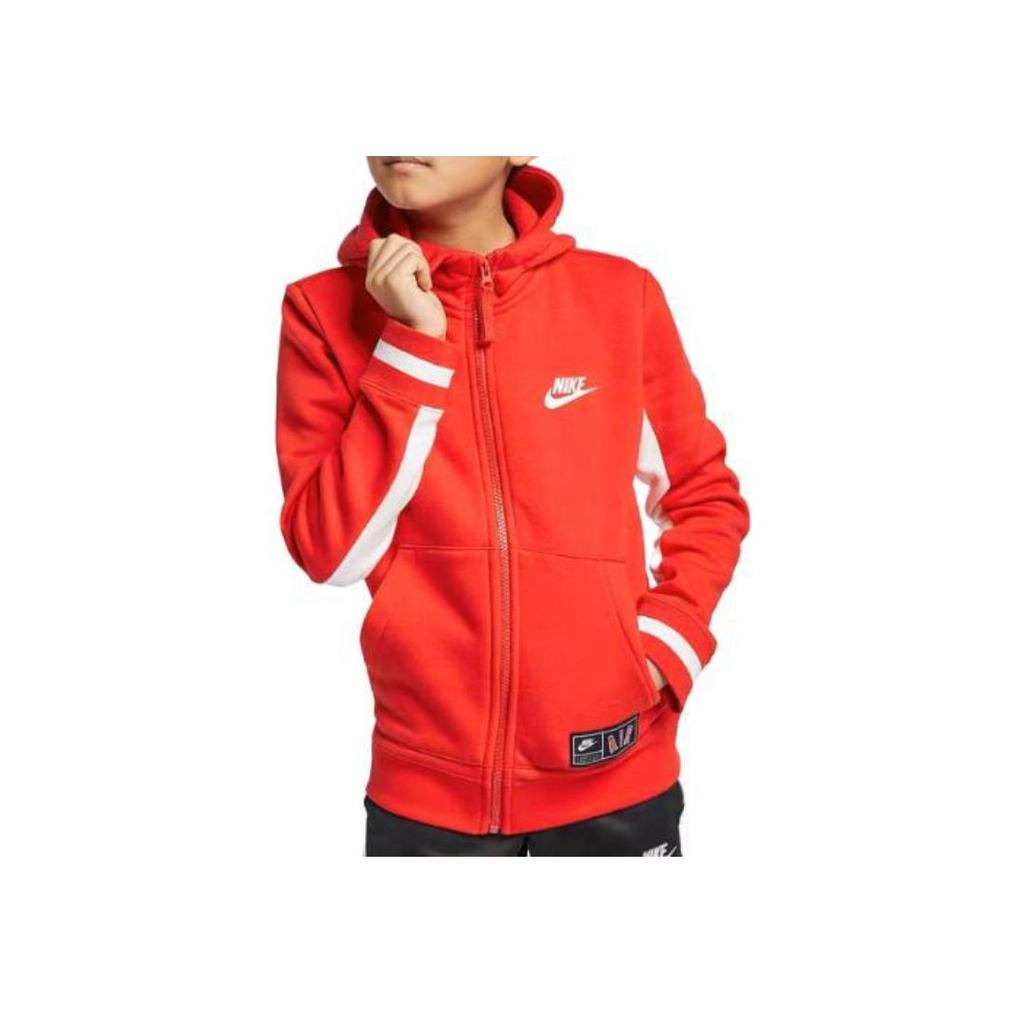 Nike Kinder Warme Kapuzen Sportlich Lässig Reißverschluss Langarm Jacke Kinderjacken Rot CN6115-657