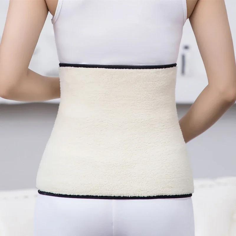 Men Women Thermal Waist Warmer Plush Lumbar Support Belt Cashmere Stomach Wrap Winter Keep Warm Abdominal Protector