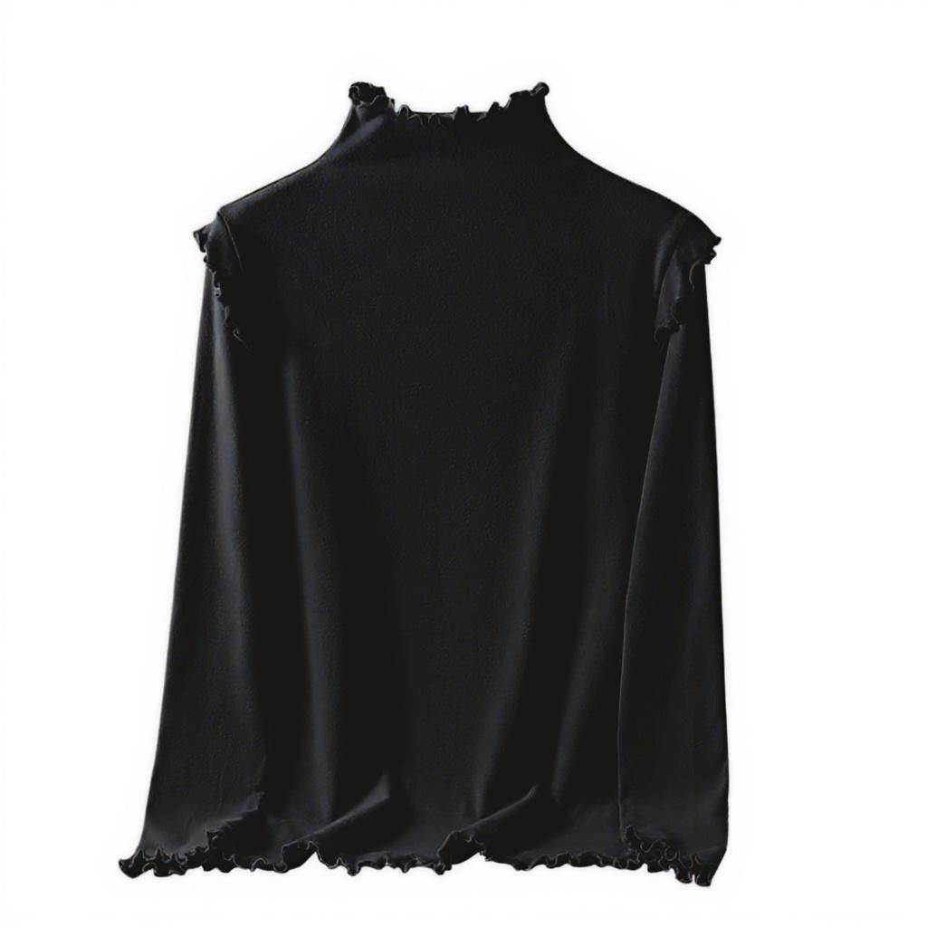 Women's Fashion Solid Colour Long Sleeve Fleece Thickened Top