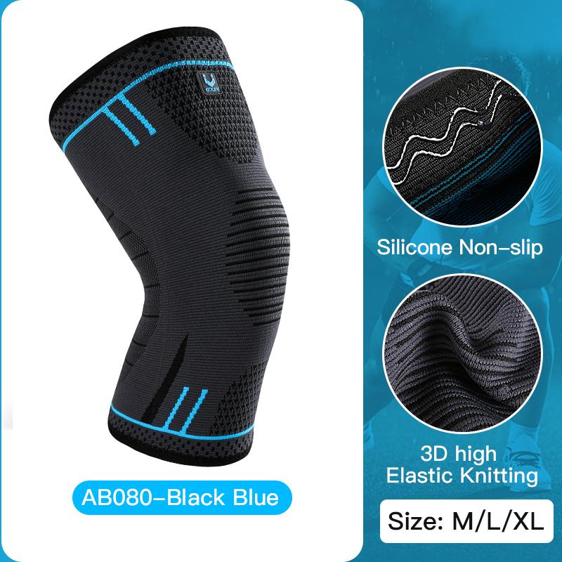 

Professional Knee Support Compression Knee Sleeve Anti Slip Silicone Knee Braces For Knee Pain Meniscus Tear XL