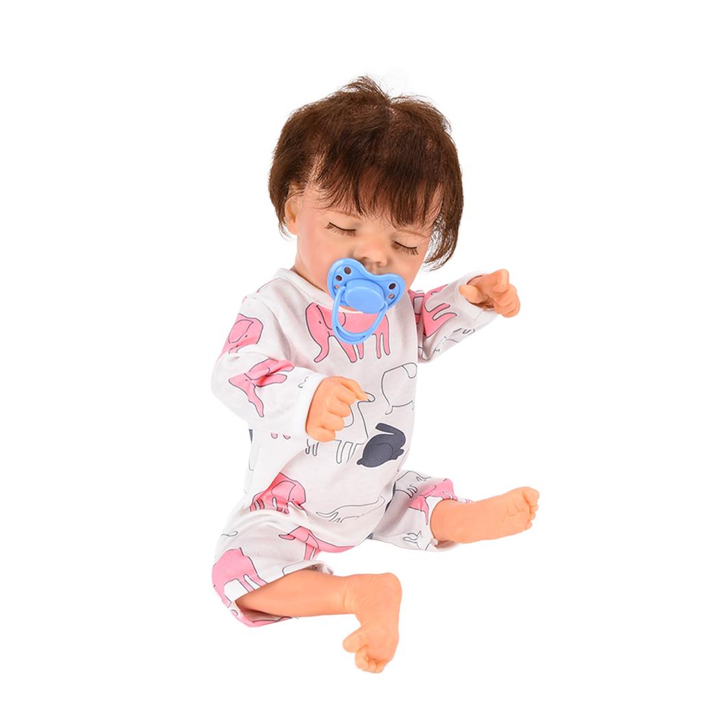 Realistische Neugeborenen-Babypuppen Waschbar Lebensechte Simulation Vinylkörper Babypuppe 18 Zoll für 3+