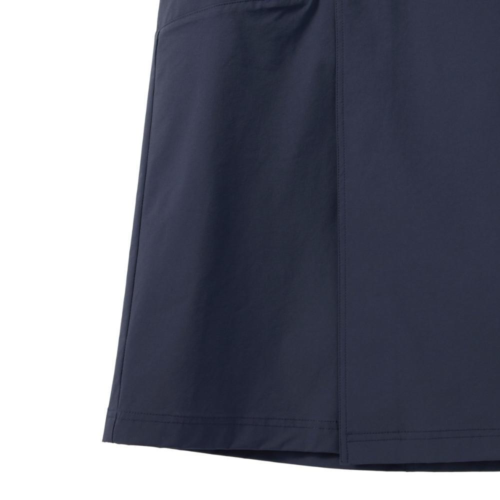 Brompton London W Nylon Set Unbalance Pocket Wrap Midi Skirt - Navy (P242Wsk360)