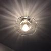 The Nordic brass chandelier glass chandelier Japanese restaurant corridor balcony bedroom lotus leaf absorb dome light