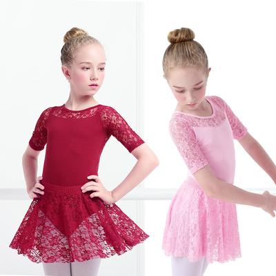 Skirted Leotards Girls Short Sleeve Leotard Dress for Ballet,Dance 2-14T Skirted Leotards Girls Short Sleeve Leotard Dress for Ballet,Dance 2-14T