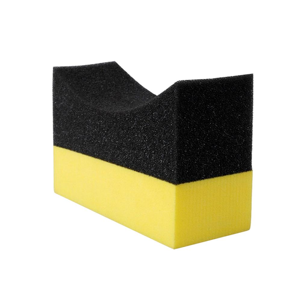 Edge U-Shape Gloss Shine Polishing Sponge Cleaning Sponge Tire Contour Pads Tyre Cleaning Sponge