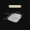 Electroplated 201 Stainless Steel Rectangular Serving Tray