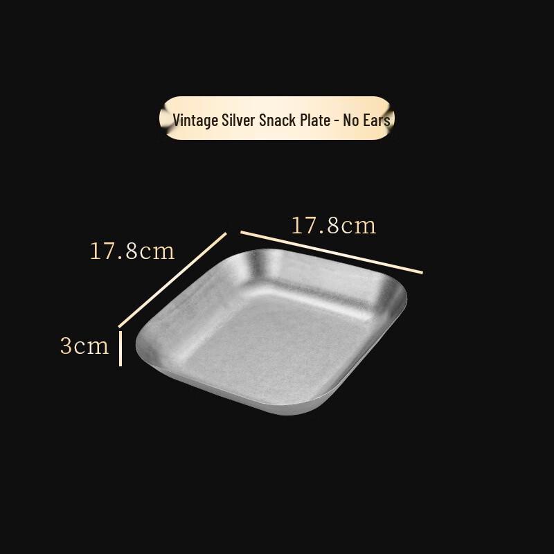 Electroplated 201 Stainless Steel Rectangular Serving Tray