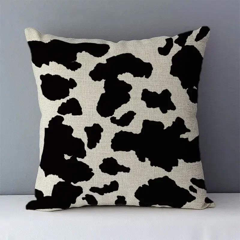 45x45cm square pillowcase European Casual Cozy White & black geometric cushion cover for sofa/bed home decorative Pillow Case