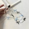 Fashionable Bowknot Pendant Necklace Handmade Pearls Beads Neckchain Bow Beaded Clavicle Chain for Women Girls Choker