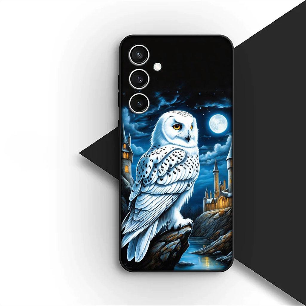 Phone Cover for Samsung Galaxy S25 S24 S23 FE Ultra Plus S7 Edge S25+ S23+ A56 5G Soft Case Castle Harries Wand Owl Potters