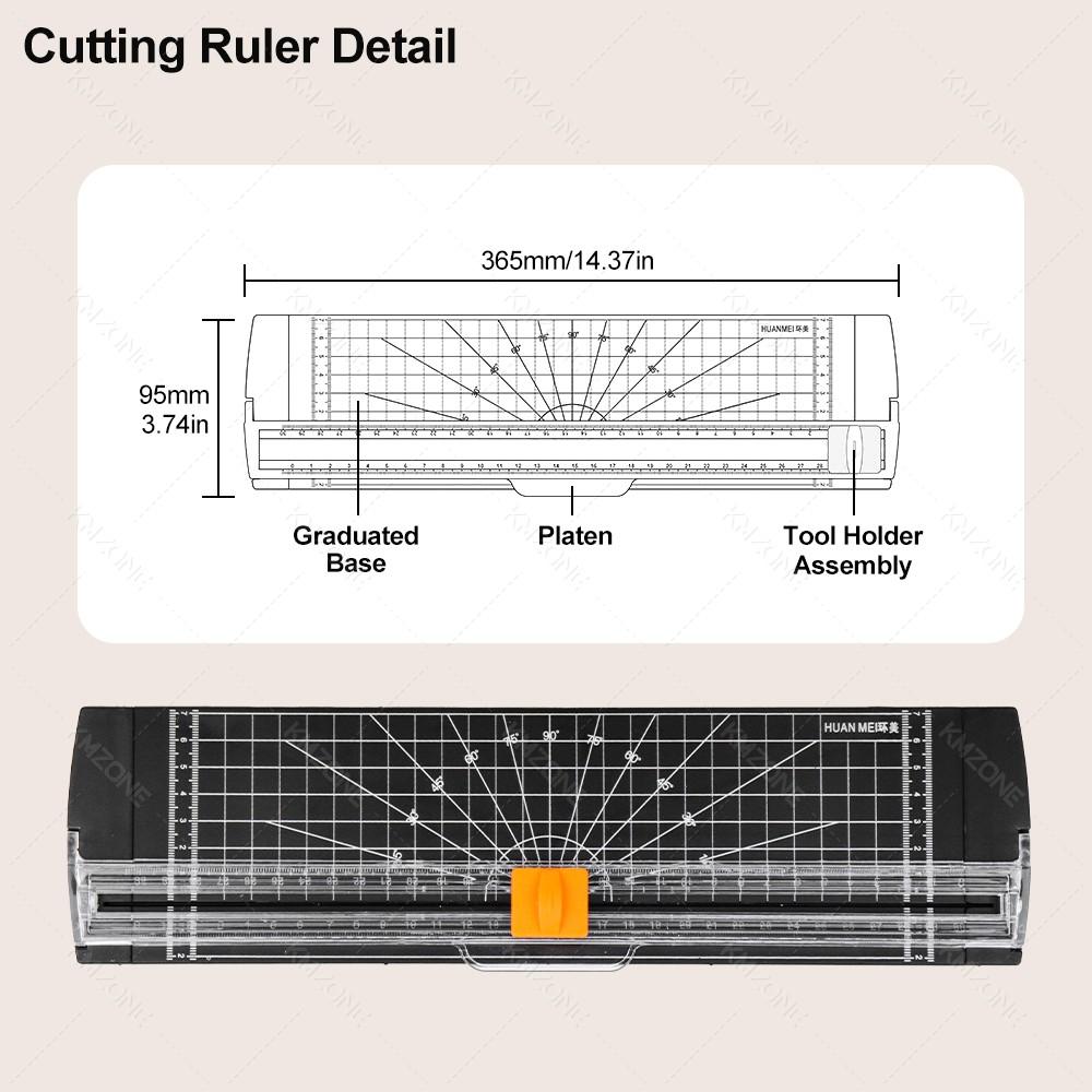 Office Bidirectional A4 A5 Guillotine Paper Cutter with Automatic Security Safe Guard for Photo Coupon Craft Paper Lightweight