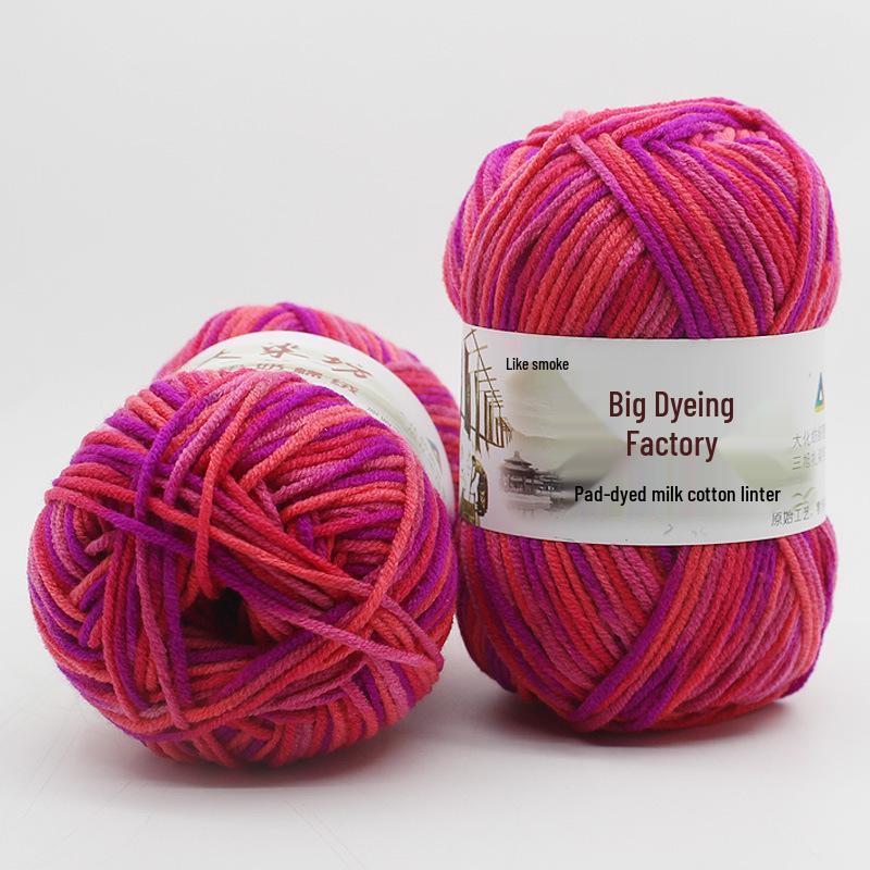 5-Ply Medium-Thick Milk Cotton Yarn for Scarves, Blankets & Knitting