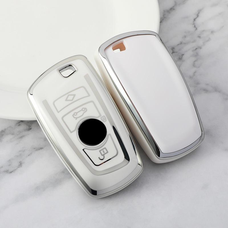 Car Key Case Cover for BMW 1 3 5 7 Series X1 X3 X4 X5F10 F15 F16 F20 F30 F18 F25 M3 M4 E34 TPU Remote Fob Protector Accessories