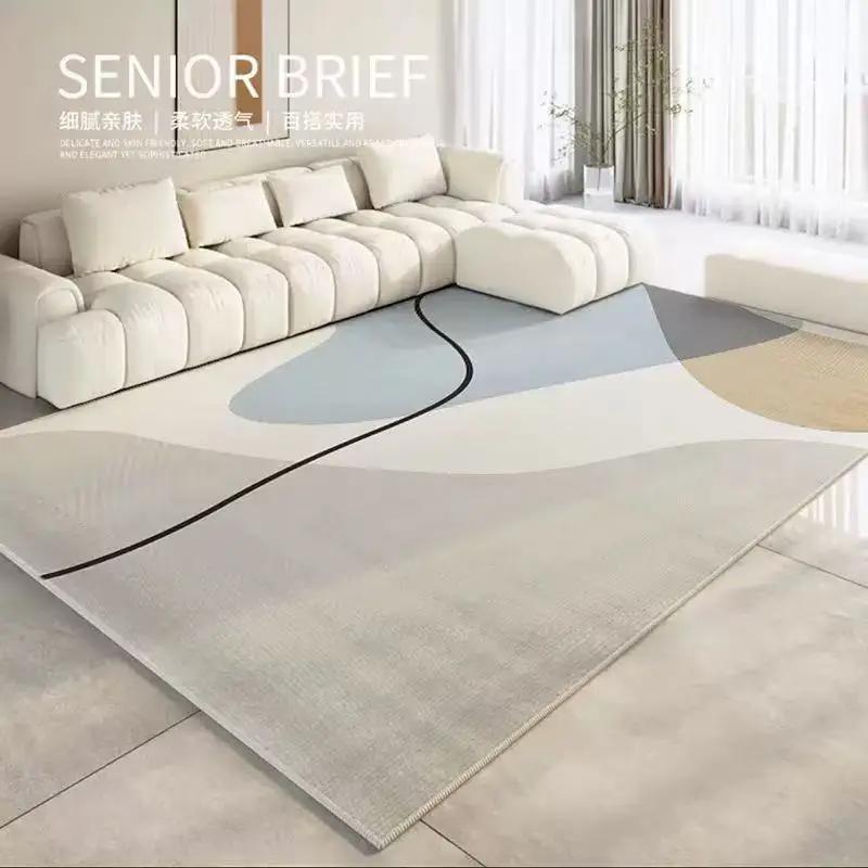 Luxury-Style Living Room Carpet, Large Area Floor Mat For Bedroom, Slip-Resistant And Easy To Clean Home Decoration