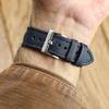WatchGecko Atlas Sailcloth Waterproof Watch Strap Stainless Steel Buckle Durable and Comfortable Blue [WatchGecko] - - - 21mm,
