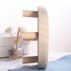Piccolo sgabello rotondo stabile rotondo lucidato lavorazione di pregio materiali naturali stoccaggio moderno ecologico colore legno sgabello per bambini accessori per la casa