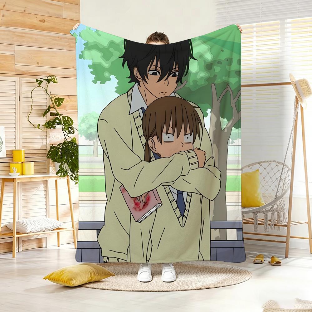 Anime M-My LittleS MonsterS Throw Soft Warm Throw Blanket for Bedroom Living Room Bed Travel Camping Picnic Gift