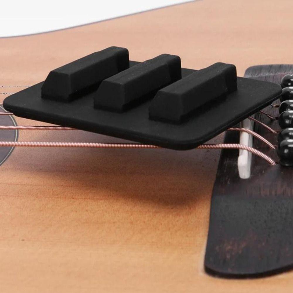 Soft Silicone Guitar Mute Pad Reusable Noise Reduction Tool  Musical Instruments