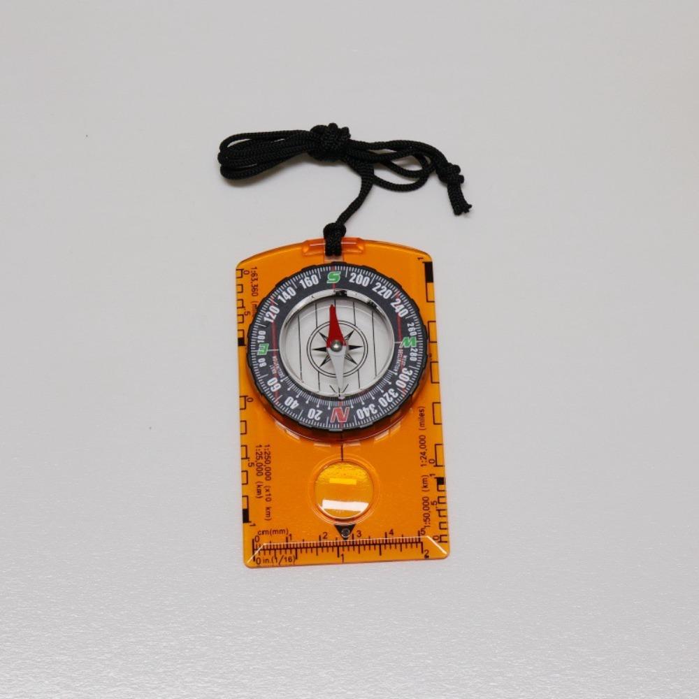 Multi-function Orienteering Navigation Transparent Surveying Ruler New Compass  Survival Gift