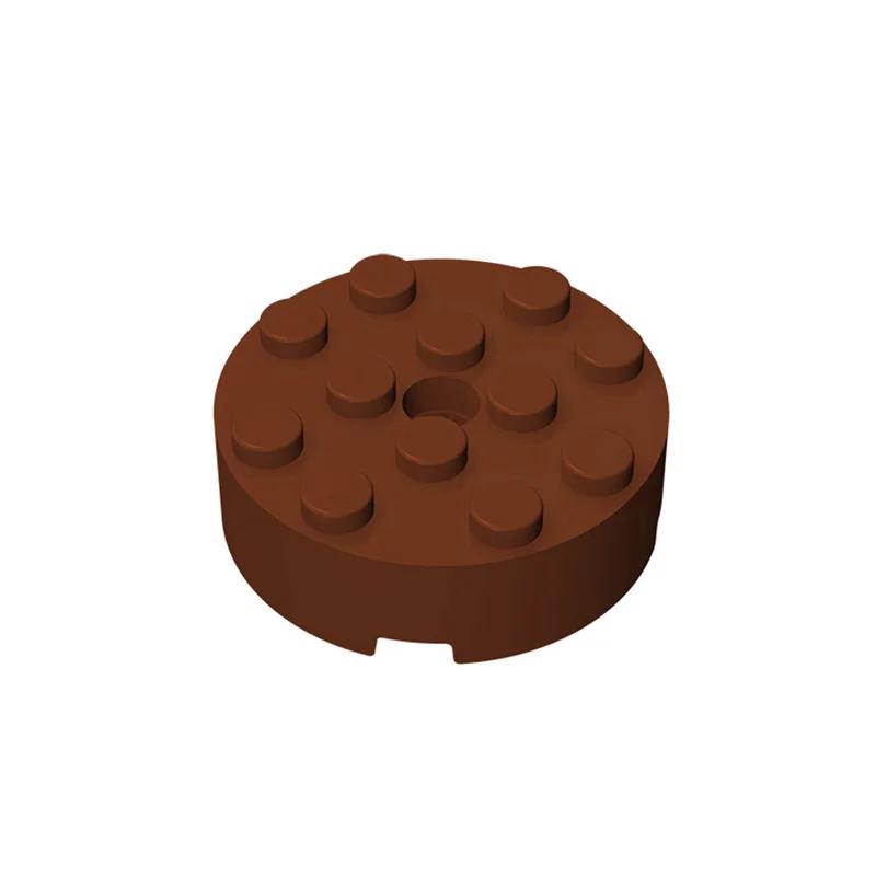 MOC 10PCS Round 87081 4x4 With Hole Bricks Stitching Substitutable Building Block Fascinating Toy Adults Boys Holiday Gift