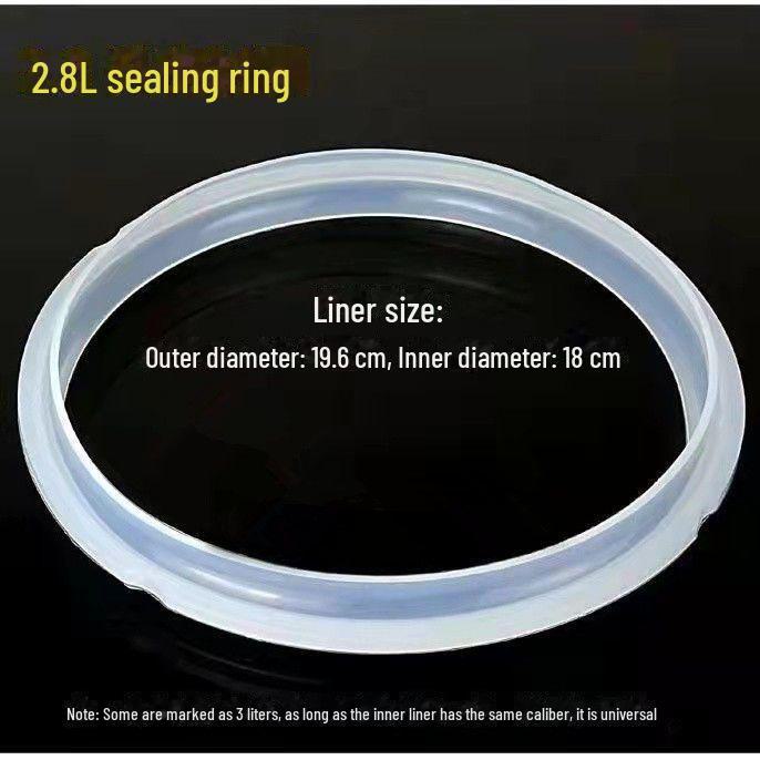 Electric Pressure Cooker Sealing Ring for 2.8L, 3L, 5L, 6L Cookers - Rubber Gasket Accessory