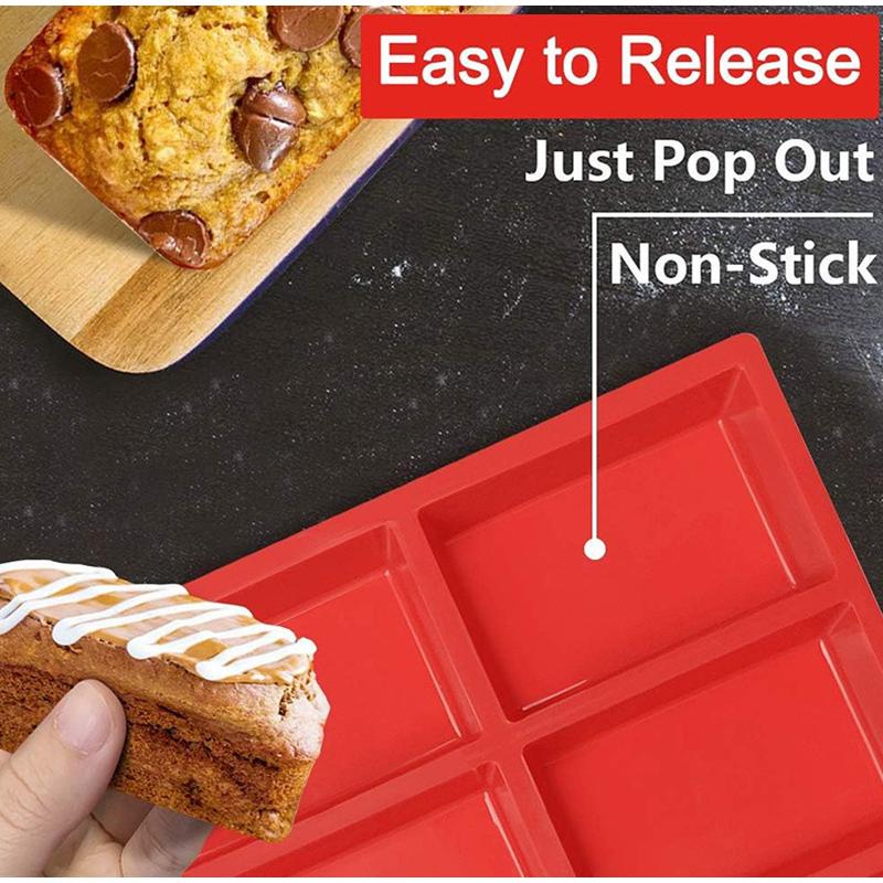 9-cavity Silicone Mini Loaf Pan For Baking Cake Bread Meatloaf Cornbread Brownie Muffin Soap Easy To Clean Kitchen Accessories