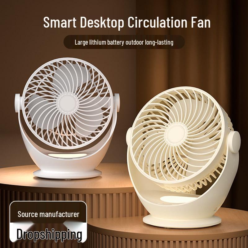 USB Rechargeable Mini Desktop Fan with Long Battery Life