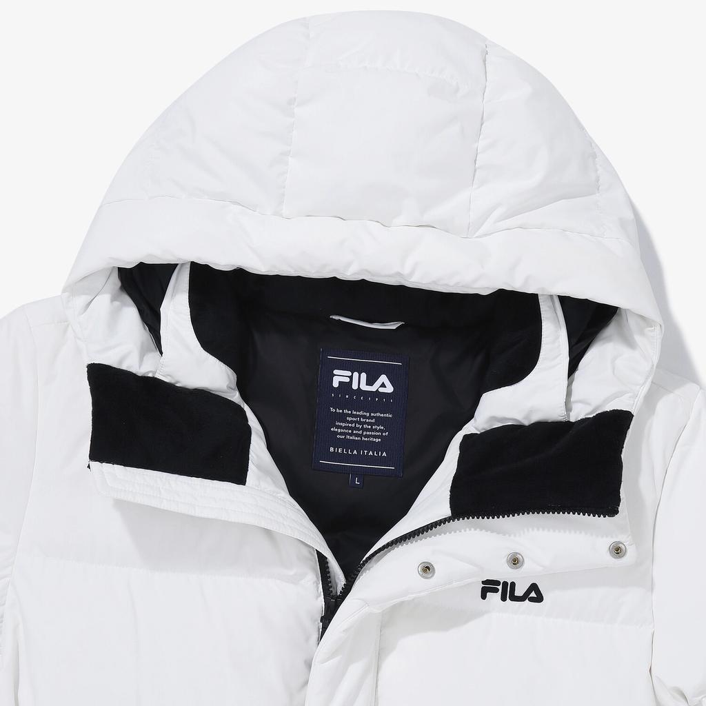FILA Down Jackets Unisex White Hooded Thickened FS254DJ01X005191