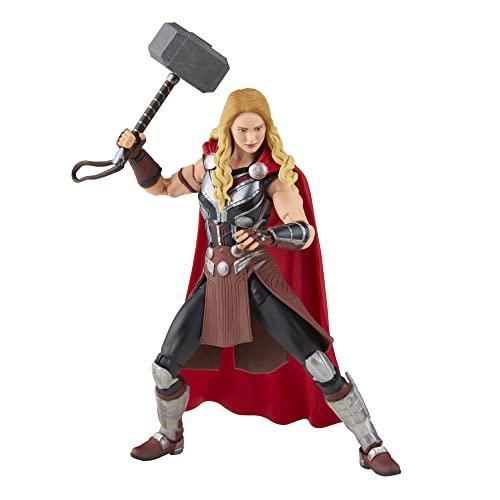 Hasbro Marvel Legends Series Thor: Love and Thunder Mighty Thor F1060 Authentic 6-inch (15cm) Action Figure with 4 Accessories and Build-a-Figure Part