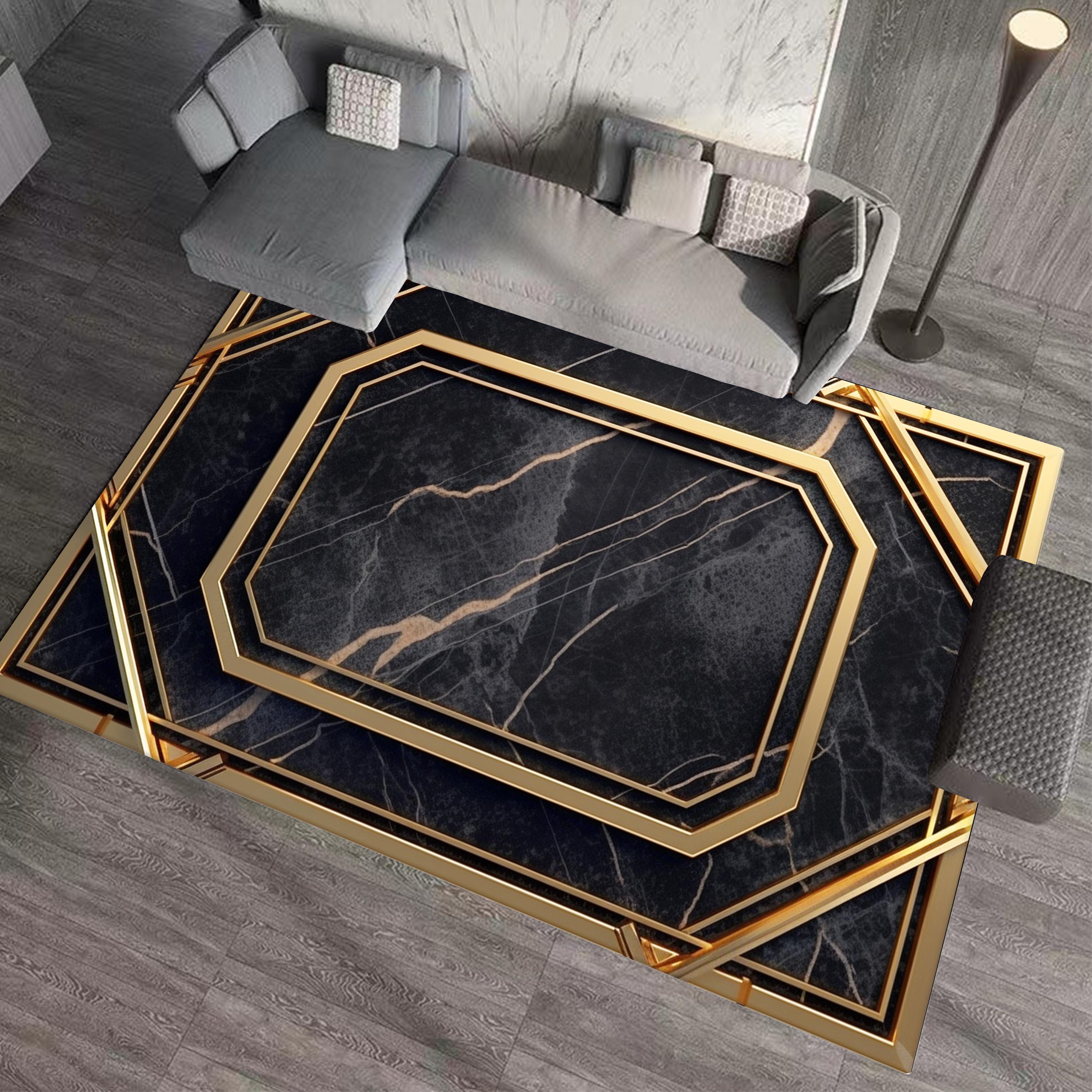 

Nordic Style Carpet for Rooms Marble Texture Bedroom Rug Fluffy Plush Living Room Carpets Luxury Home Decoration Floor Mats 60x90cm