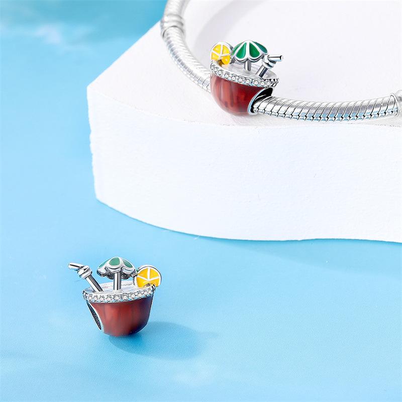 925 Silver DIY Jewelry Accessories Beaded Afternoon Tea Coffee Cup Beads Beads 2026