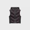 2023 Autumn/Winter Women's Street Fashion Press-glued Color-block Hooded Cotton Vest