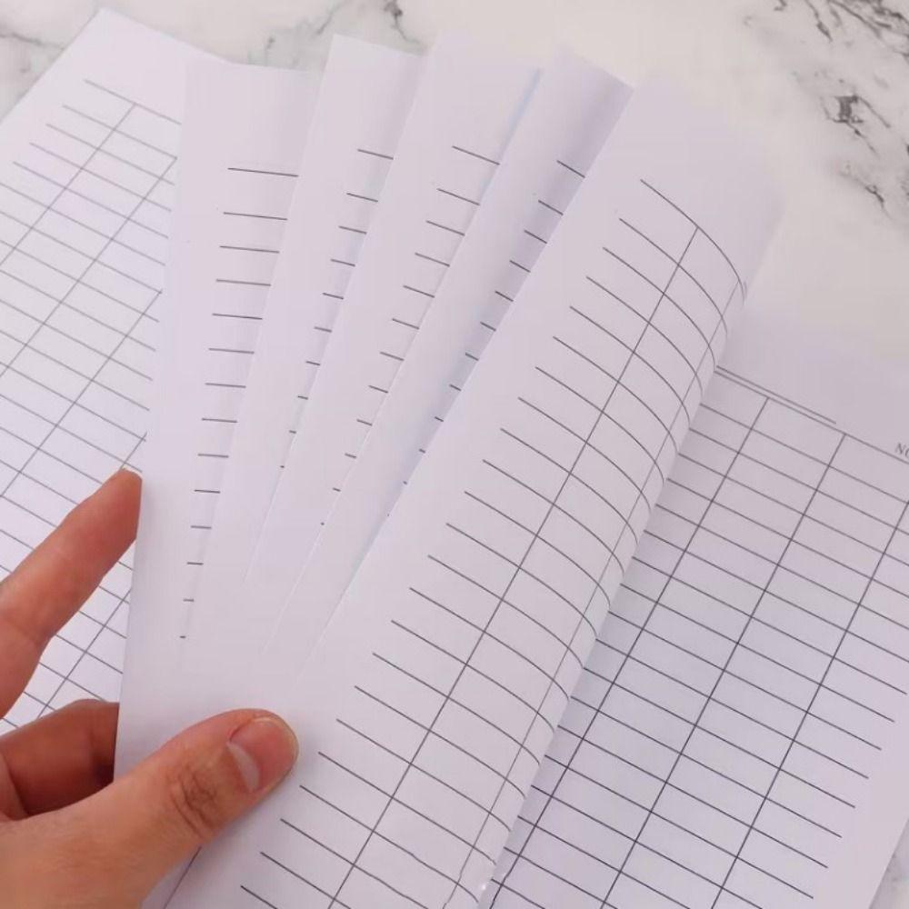 Blank Grid Financial Record Book Sturdy Cover Inventory Log Book  Financial Record Keeping
