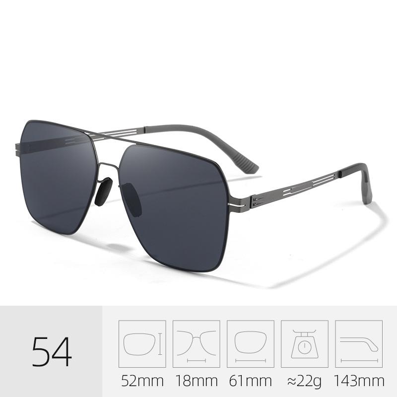 Men's Ultralight Polarized Frog Mirror Driving Sunglasses - Anti-UV Nylon & Metal Fishing Shades