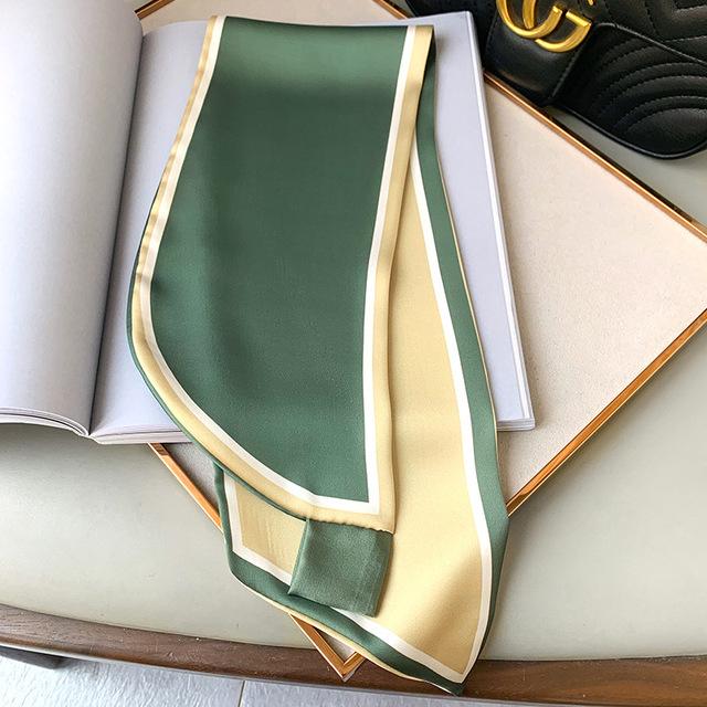 New Pashmina Silk Scarf Foulard Neckerchief Bandana Luxury Brand Female Hair Scarves Shawl Wraps Headband Hijab Cachecol