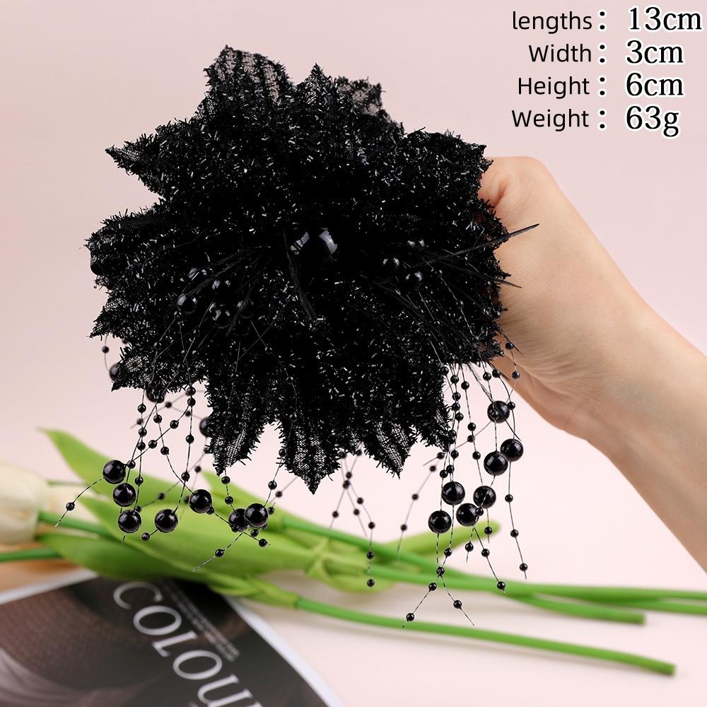 

Женская заколка для волос с цветком, высококачественный акрил, нескользящая заколка-краб, заколка-акула, женская повседневная заколка для волос