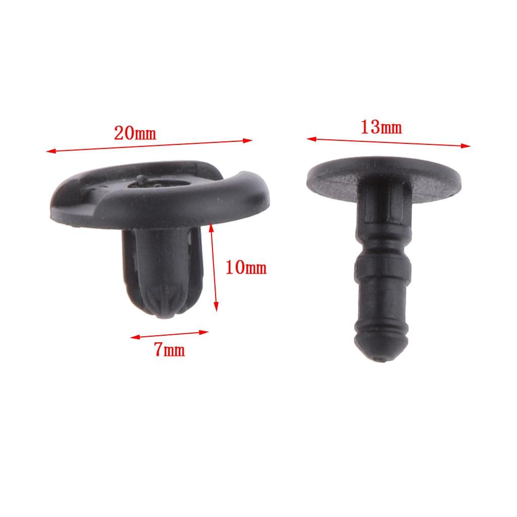 50 de bucăți cleme de reținere tip împingere fender splash shield 90467-07164 pentru Lexus Scion Toyota