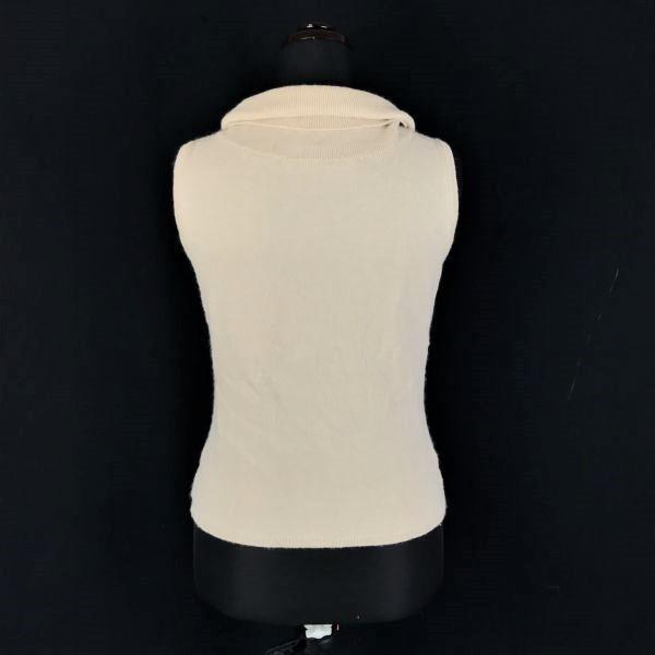 Sanyo Co. Burberry Wool Angora Turtleneck Sleeveless Sweater 1 Women S Beige Burberry(USED)