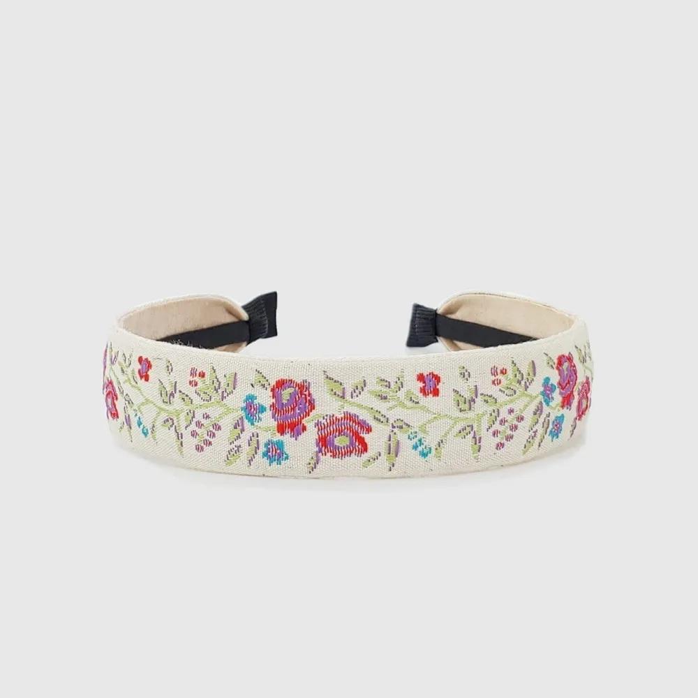 Lara Rose Pattern Hairband P White Red LALAH558 3305888 Black Red