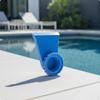 Pool Water Jet Support Bracket | Angled Outlet Molded, Mount with Clamp loop, for