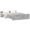 VidaXL Cadre de lit tête de lit et pied de lit gris béton 160x200 cm 3203764