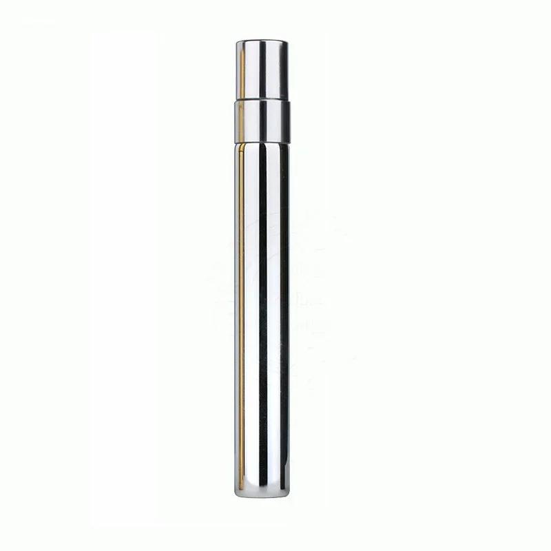 

1pc 10ml Electroplated Perfume Bottle Glass Spray Atomizer Refillable Bottles Empty Cosmetics Bottle Mini Sample Test Tube срібний