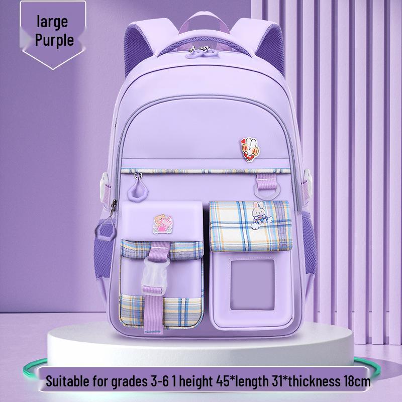 „Ultralehká školní taška s ochranou páteře pro dívky ze základních škol (Třídy 3-6)"