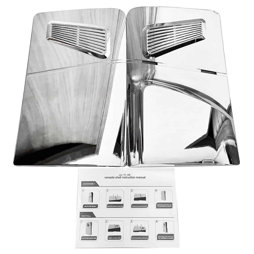 Hartschalen-Panel mit Lüftungsschlitzen für Spielekonsolen, Ersatzzubehör für die Host-Frontplattenabdeckung der PS 5 Slim Disc Edition